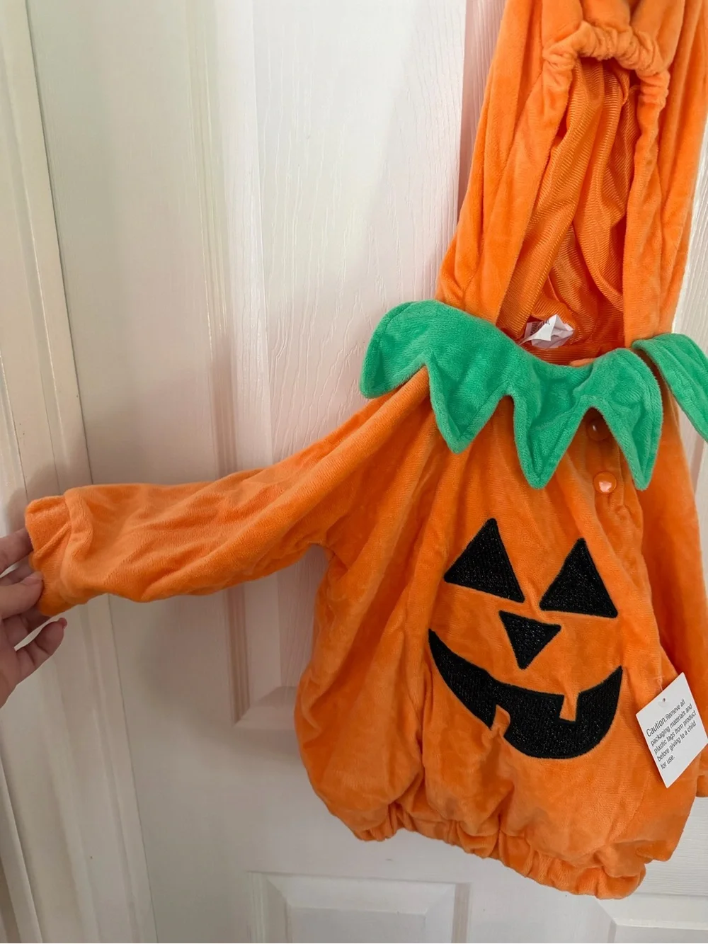 Baby Pumpkin Halloween Costume Pullover Top with Hat 12-18months Hyde & EEK! NEW